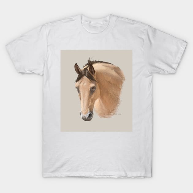 Buckskin Horse T-Shirt by KJL90